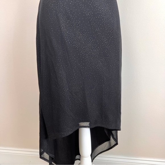 Jessica McClintock for Gunne Sax Black Sparkle High Low Strapless Formal… - Picture 3 of 8